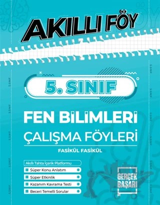 5. Sınıf Akıllı Föy Fen Bilimleri Çalışma Föyleri – Emin Durakçıgil – Gerçek Başarı Yayınları kitap kapağı