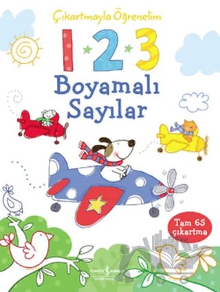 Çıkartmayla Öğrenelim 1-2-3: Boyamalı Sayılar – Stacey Lamb – İş Bankası Kültür Yayınları kitap kapağı