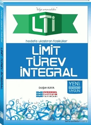 Limit - Türev - İntegral – Doğan Kaya – Evrensel İletişim Yayınları kitap kapağı