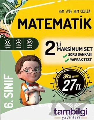 6. Sınıf Matematik 2'li Doping Set – Kolektif – Tambilgi Yayınları kitap kapağı