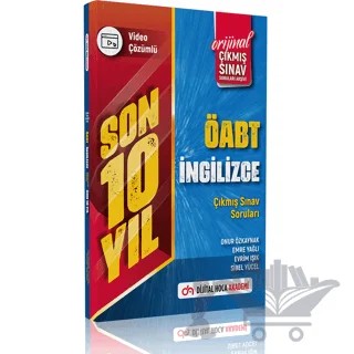 2023 ÖABT İngilizce Son 10 Yıl Orijinal Çıkmış Sınav Soruları Video Çözümlü – Onur Özkaynak, Emre Yağlı, Evrim Işık, Sibel Yücel – Dijital Hoca kitap kapağı
