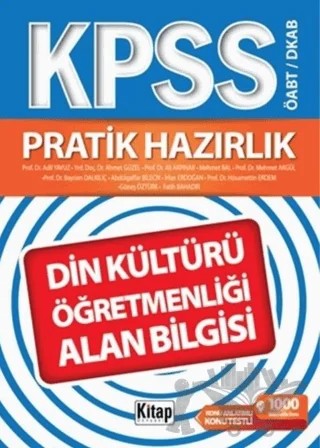 KPSS ÖABT / DKAB Pratik Hazırlık Din Kültürü ve Ahlak Bilgisi Öğretmenliği Alan Bilgisi – Komisyon – Kitap Dünyası Yayınları kitap kapağı