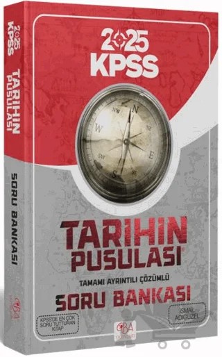 2025 KPSS Tarihin Pusulası Soru Bankası Çözümlü – İsmail Adıgüzel – CBA Akademi kitap kapağı
