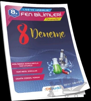 LGS'ye Hazırlık Fen Bilimleri Denemeleri 8'li – Kolektif – ONburda Yayınları kitap kapağı