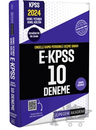 2024 E-KPSS Tamamı Çözümlü 10 Deneme (Ortaöğretim-Önlisans) – Kolektif – Pegem Akademi Yayıncılık kitap kapağı