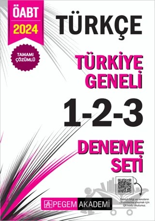 KPSS ÖABT Türkçe Tamamı Çözümlü Türkiye Geneli 1-2-3 (3'lü Deneme Seti) – Kolektif – Pegem Akademi Yayıncılık kitap kapağı