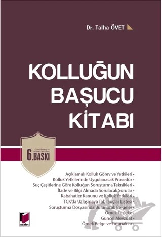 Kolluğun Başucu Kitabı – Talha Övet – Adalet Yayınevi kitap kapağı