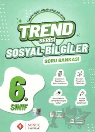 6. Sınıf Sosyal Bilgiler Trend Serisi Soru Bankası – Kolektif – Sonuç Yayınları kitap kapağı