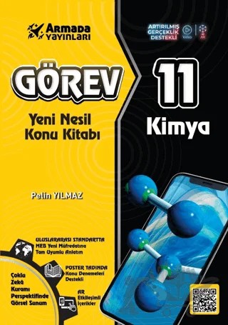11. Sınıf Görev Kimya Yeni Nesil Konu Kitabı – Pelin Yılmaz – Armada Yayınları kitap kapağı