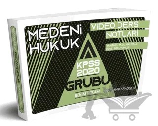 KPSS A Grubu Medeni Hukuk Video Ders Notları – Serkan Karaoğlu – Benim Hocam Yayınları kitap kapağı