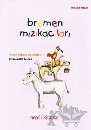 Bremen Mızıkacıları-Boyama Kitabı – Grimm Kardeşler – YGS Yayınları (Yazı-Görüntü-Ses) kitap kapağı