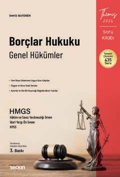 THEMIS – Borçlar Hukuku Genel Hükümler Soru Kitabı – Deniz Bayeren – Seçkin Yayıncılık kitap kapağı