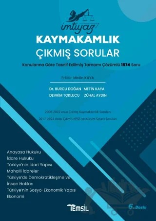Kaymakamlık Çıkmış Sorular – Metin Kaya, Devrim Toklucu, Burcu Doğan, Zühal Aydın – Temsil Kitap kitap kapağı