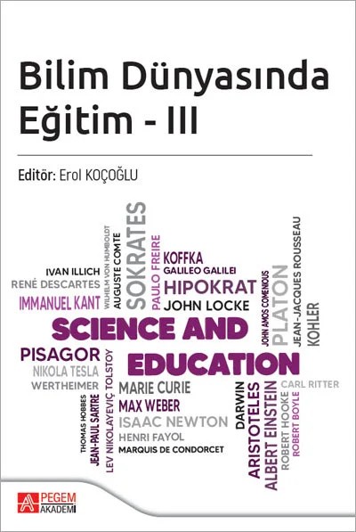 Bilim Dünyasında Eğitim 3 – Pegem Akademi Yayıncılık kitap kapağı