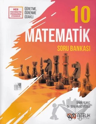 Nitelik 10. Sınıf Matematik Soru Bankası – Sefa Yıldız Uğurlu, Sinan Yılmaz – Nitelik Yayınları - Bayilik kitap kapağı