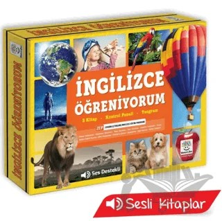 İngilizce Öğreniyorum – Ses Destekli (Zeka Testleri, Düşünme Becerileri, Oyun Tabanlı Öğretim) – Kolektif – Yükselen Zeka Yayınları kitap kapağı