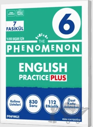 6. Sınıf The Phenomenon English Practice Plus (7 Fasikül) – Esra Kayışoğlu – Fenomen Yayınları kitap kapağı