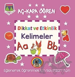 Kelimeler - Aç Kapa Öğren – Kolektif – Karatay Çocuk kitap kapağı