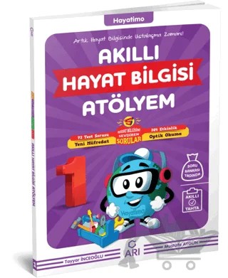 1. Sınıf Hayatimo Akıllı Hayat Bilgisi Atölyem – Tayyar İnceoğlu, Mustafa Aygün – Arı Yayıncılık kitap kapağı