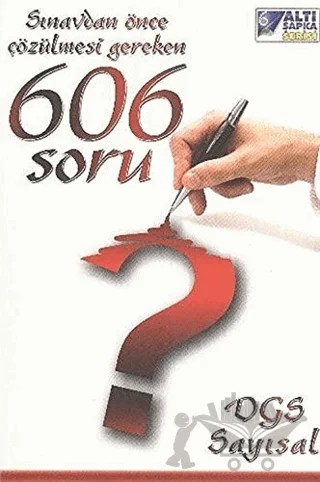 DGS Sayısal - Sınavlardan Önce Çözülmesi Gereken 606 Soru – Kolektif – Tasarı Eğitim Yayınları kitap kapağı
