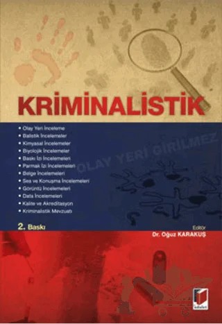 Kriminalistik – Oğuz Karakuş – Adalet Yayınevi kitap kapağı