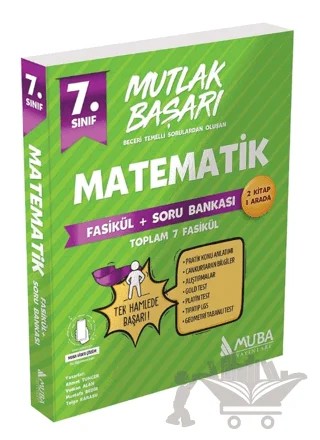 Mutlak Başarı 7. Sınıf Matematik Fasiküller+Soru Bankası – Kolektif – Muba Yayınları kitap kapağı