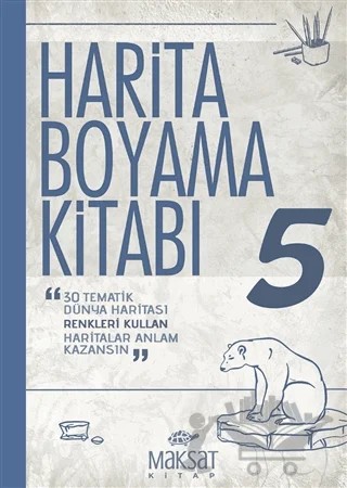 Harita Boyama Kitabı 5 – Veli Kural – Maksat Kitap kitap kapağı