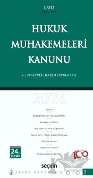 Hukuk Muhakemeleri Kanunu - LMD–2 – Mutlu Dinç, Çilem Bahadır – Seçkin Yayıncılık kitap kapağı