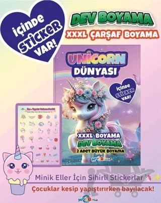Unicorn Dünyası (Boyama Kitabı) – Kolektif – Mavi Boncuk Akademi kitap kapağı