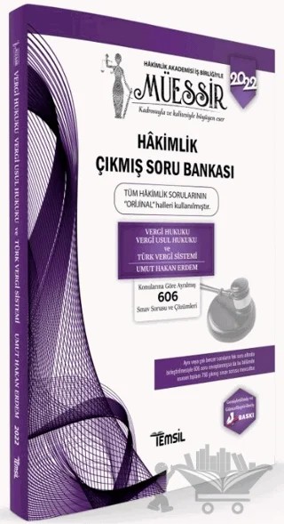 Müessir Vergi Hukuku - Vergi Usul Hukuku- Türk Vergi Sistemi Hakimlik Çıkmış Soru Bankası – Umut Hakan Erdem – Temsil Kitap kitap kapağı