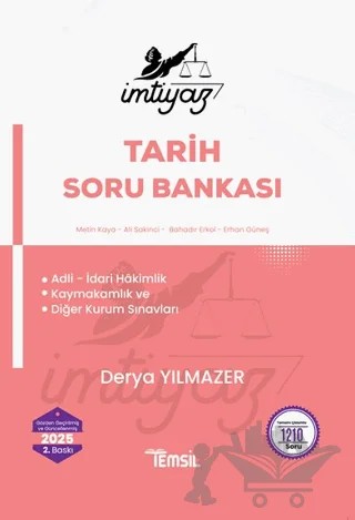 İmtiyaz Tarih Soru Bankası – Derya Yılmazer – Temsil Kitap kitap kapağı