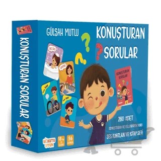 Konuşturan Sorular - Ses Kartları ve Kitap Seti – Gülşah Mutlu – Bi Kutu Oyun kitap kapağı