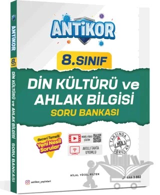 8. Sınıf Din Kültürü Ve Ahlak Bilgisi Soru Banlası – Hilal Yücel Pilten – Antikor Yayınları kitap kapağı