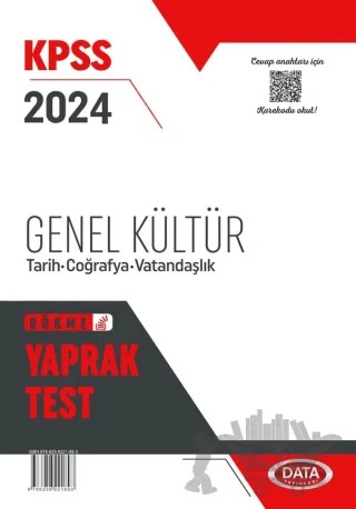 2024 KPSS Genel Kültür Yaprak Test – Kolektif – Data Yayınları kitap kapağı
