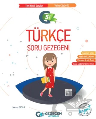 5. Sınıf Türkçe Soru Gezegeni – Mesut Bayar – Gezegen Yayıncılık kitap kapağı