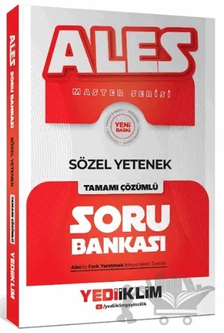 2027 ALES Sözel Yetenek Tamamı Çözümlü Soru Bankası – Kolektif – Yediiklim Yayınları kitap kapağı