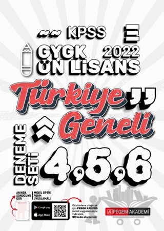 2022 Lise ve Önlisans 4-5-6 (3'lü Deneme) – Kolektif – Pegem Akademi Yayıncılık kitap kapağı