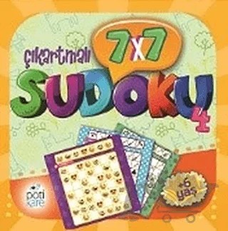 7x7 Çıkartmalı Sudoku - 4 (Çıkartmalı) – Kolektif – Pötikare Yayıncılık kitap kapağı