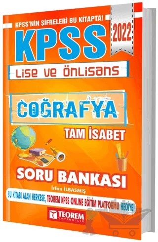 2022 KPSS Lise Ön Lisans Coğrafya Tam İsabet Soru Bankası – İrfan İlbasmış – Teorem Yayıncılık kitap kapağı