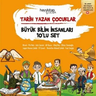 Tarih Yazan Çocuklar - Büyük Bilim İnsanları 10’lu Set – Kolektif – Hayykitap kitap kapağı