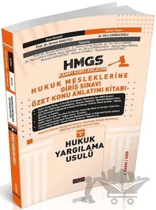 HMGS Özet Konu Anlatımı Hukuk Yargılama Usulü – Ebru Çorbacıoğlu – Savaş Yayınevi kitap kapağı