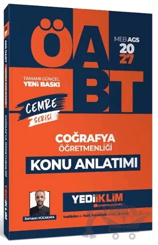 2027 MEB AGS ÖABT Cemre Serisi Coğrafya Öğretmenliği Konu Anlatımı – Ramazan Kocakaya – Yediiklim Yayınları kitap kapağı