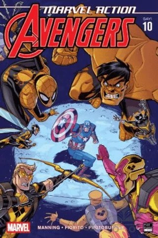 Marvel Action Avengers Sayı 10 – Matthew K. Manning – Marmara Çizgi kitap kapağı