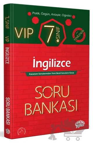 7. Sınıf VIP İngilizce Soru Bankası – Kolektif – Editör Yayınevi kitap kapağı