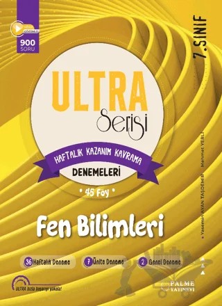 Ultra Serisi 7. Sınıf Fen Bilimleri Deneme Kitabı (45 Föy) – Yasemin Ayan Taşdemir, Mehmet Yerli – Palme Yayınları kitap kapağı