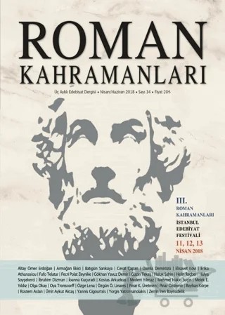 Roman Kahramanları Sayı: 34 Nisan - Haziran 2018 – Roman Kahramanları Dergisi kitap kapağı
