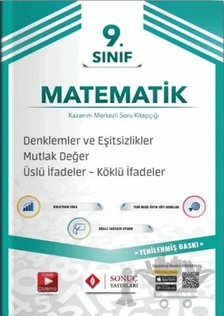9. Sınıf Denklemler ve Eşitsizlikler Mutlak Değer Üslü İfadeler, Köklü İfadeler 2022-2023 – Kolektif – Sonuç Yayınları kitap kapağı