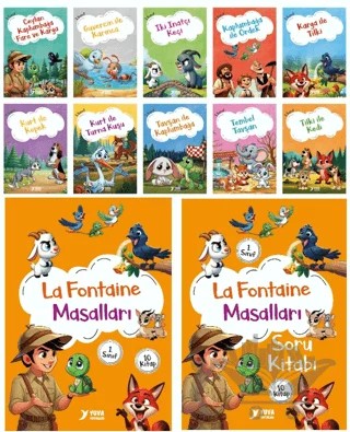 La Fontaine Masalları (10 Kitap) – Ülkü Duysak – Yuva Yayınları kitap kapağı