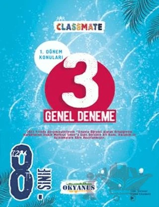 8. Sınıf Classmate 1. Dönem 3 Genel Deneme – Ramazan Dağlı – Okyanus Yayınları kitap kapağı