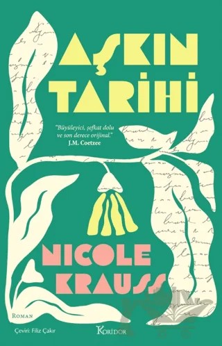 Aşkın Tarihi – Nicole Krauss – Koridor Yayıncılık kitap kapağı